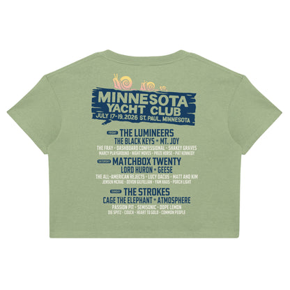 Women's Tree Lineup Crop Tee